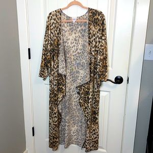 Lularoe cheetah print cardigan